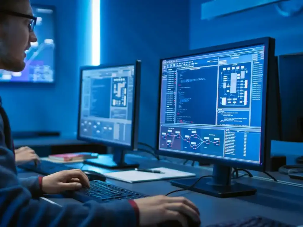 Enterprise data storage and backup solutions in modern server racks
